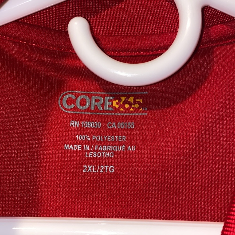Red Golf Shirt Corvette logo XXL - Picture 3 of 9